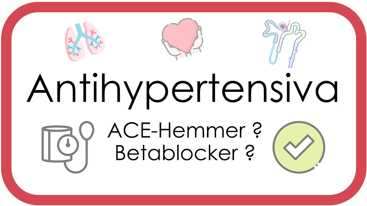Antihypertensiva – Pharmakologie (ACE-Hemmer, Sartane, Betablocker, Calciumantagonisten, Diuretika)