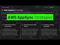 AWS AppSync - 14 Strategies for Faster Secure Real-Time Grap L APIs