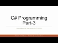 C Programming - 3 Read ReadLine ReadKey input methods