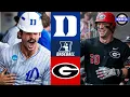 Duke vs Georgia Regionals Winners Bracket 2025 College Baseball Highlights