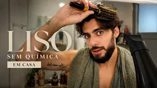 Como Alisar o Cabelo Masculino em Casa (Sem Química)