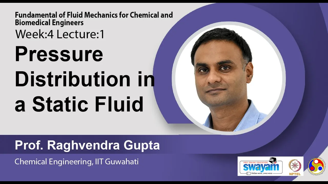 Lec 11 : Pressure Distribution in a Static Fluid