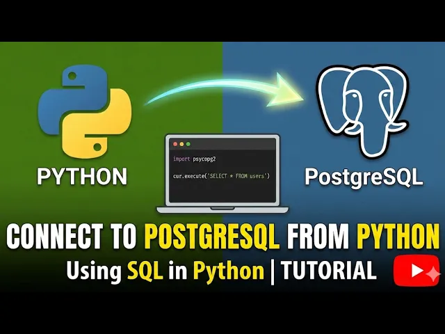 Connect to PostgreSQL from Python (Using SQL in Python) | Python to PostgreSQL