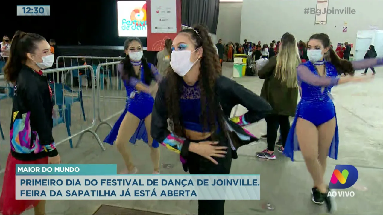 Maior do mundo: Primeiro dia do Festival de Dança de Joinville, feira da sapatilha já está aberta