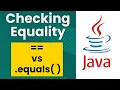 Checking Equality in Java vs equals method