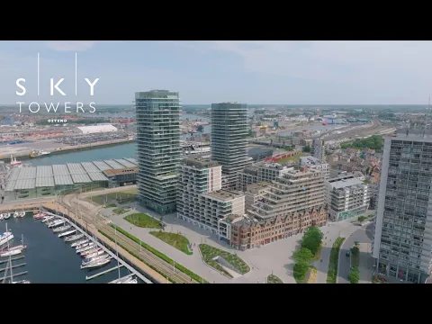 SKY Towers Oostende - Dronebeelden juni 2025 - YouTube thumbnail
