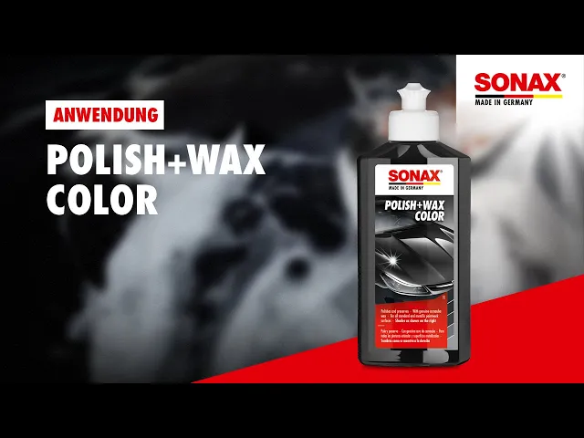 Automobilinis polirolis SONAX, su vašku, mėlyna spalva, 250 ml
