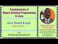 Nested Control Structures in Java Object Oriented Programming