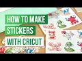 How to Make Stickers with Cricut - Kiss Cut and Die Cut Stickers on Shipping Label Stickers