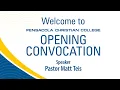 God Supplies Pastor Matt Teis Opening Convocation Spring 2022