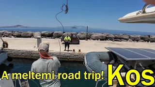 We go on a road trip around Kos to avoid the meltemi! (Sailing Dakini – Leave to Roam Ep. 87)