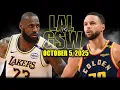 Download Lagu Los Angeles Lakers vs Golden State Warriors Full Game Highlights - October 5, 2025 | NBA Preseason