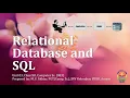 Relational Database Database Concepts SQL Unit 3 Part 01 Class XII Comp Sc 083 Eng