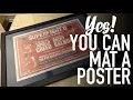 Super Easy Way to Mat Frame a Rocky Poster