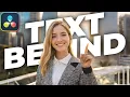 How to ADD TEXT BEHIND Objects in Davinci Resolve Magic Mask Tutorial
