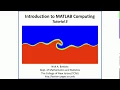 MATLAB Computing Tutorial 3