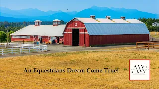 Sequim Equestrian Property for sale Gorgeous 15 acre Farm Olympic Mountain Views Home for sale