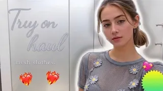 4K Micro Bikini Try On Haul - Transparent Lingerie See-through Fashion Dresses With Me