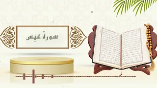 سورة عبس الشيخ ياسر سلامة حدر 