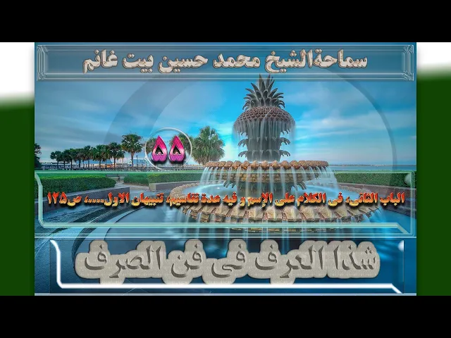 ⁣55 الباب الثانی،فی الکلام علی الإسم،تنبیهان الاول....،ص125 - الأستاذ: سماحةالشیخ محمد حسین بیت غانم