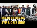Download Lagu Defence Min Rajnath Singh accompanied by Maha CM Fadnavis visit exhibition at Symbiosis University