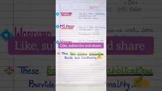 About Notepad MS Paint Wordpad