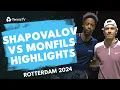 Denis Shapovalov vs Gael Monfils Highlights Rotterdam 2024