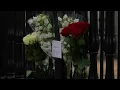 Small floral tributes are laid for Jason Arday at Cambridge University AFP