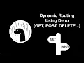 Deno Oak Tutorial Dynamic Routing App GET POST DELETE PUT Methods