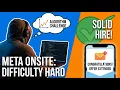 Mock Meta DSA Interview With Midlevel Engineer - Hard Difficulty