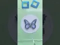 Butterfly Earrings made with perler beads