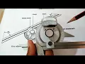 VERNIER BEVEL PROTRACTOR IN HINDI PARTS AND WORKING