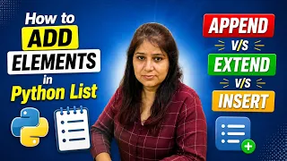 How to Add Elements in Python List append vs extend vs insert Explained Python for data analyst