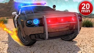 Cartoon Police Car Cartoons Adventure Cars And Hot Wheels Car 