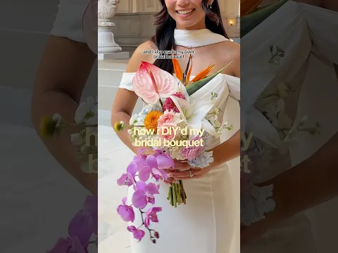 how i made my own bridal bouquet 💐💍✨