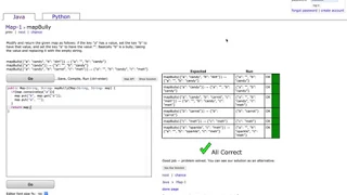 Map-1 mapBully Java Tutorial Codingbat com