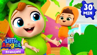 Miam Miam Les Légumes | Comptines avec Bébé Louis | Little Angel Français