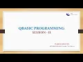 CONTROL STATEMENTS IN QBASIC - LECTURE II WITH EXAMPLES