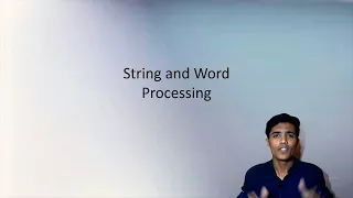 String and Word Processing in Hindi Tutorial Data Structure part 8