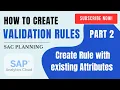SAP Analytics Cloud SAC Planning Validation Rules Part 2