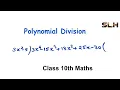 Division algorithm class 10 maths polynomials chapter 2