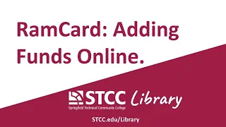 Adding Funds to your RamCard Online