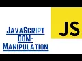 JavaScript DOM-Manipulation With Examples JavaScript Tutorial