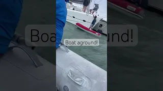 Charter boat aground. Not ours! We lended a hand #shortvideo #sailinglife #boatcrash #travel