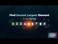 Second Largest Element in an Array