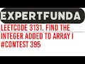 Leetcode 3131 Find the Integer Added to Array I