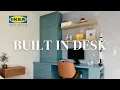 IKEA Hack Built In Computer Desk Under 600 DIY Shaker Style Doors