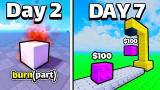 I Tried Learning Roblox Scripting In 7 Days
