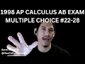 1998 AP Calculus AB Multiple Choice Questions - 28