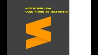 02 How to run java code in Sublime text editor